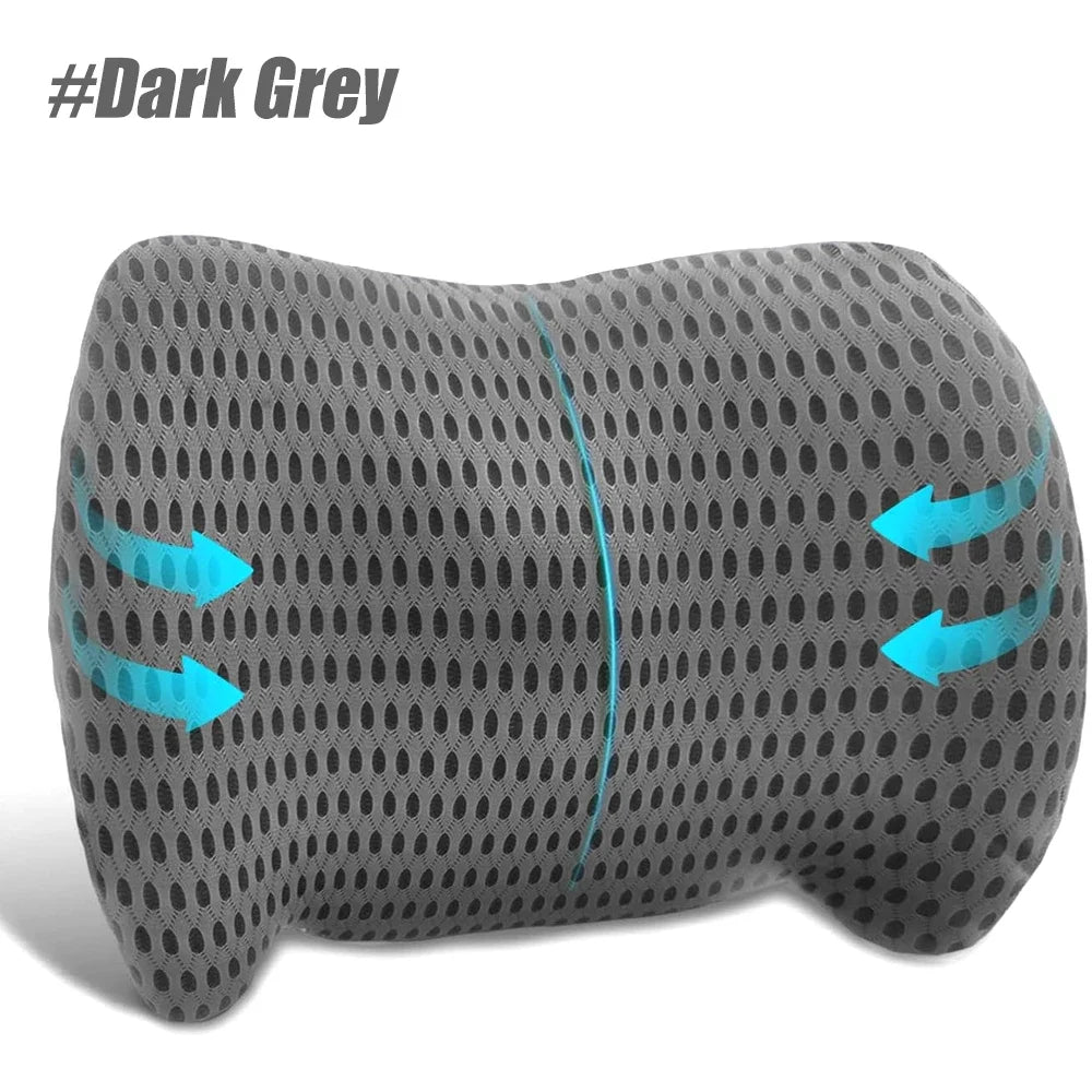 Lumbar Support Pillow for Office Chair,Car Lumbar Pillow Lower Back Pain Relief,Memory Foam Back Cushion with 4D Mesh Cover