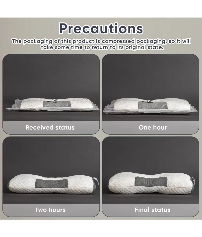 Soft Neck Pillow, Adjustable Ergonomic Orthopedic Contour Support, High Quality Pillow Core, for Sleeping Comfort