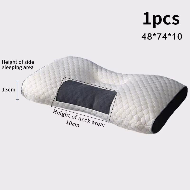 Neck Pillow Help Sleep and Protect the Neck Cervical Orthopedic Household Soybean Fiber SPA Massage Pillow for Sleeping New