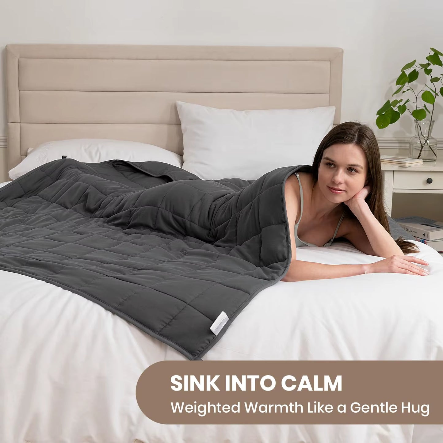 Weight Blanket for Adults, Relaxation Blanket for Sleep Improvement, Ideal for Better Sleep (4-8 Kg)