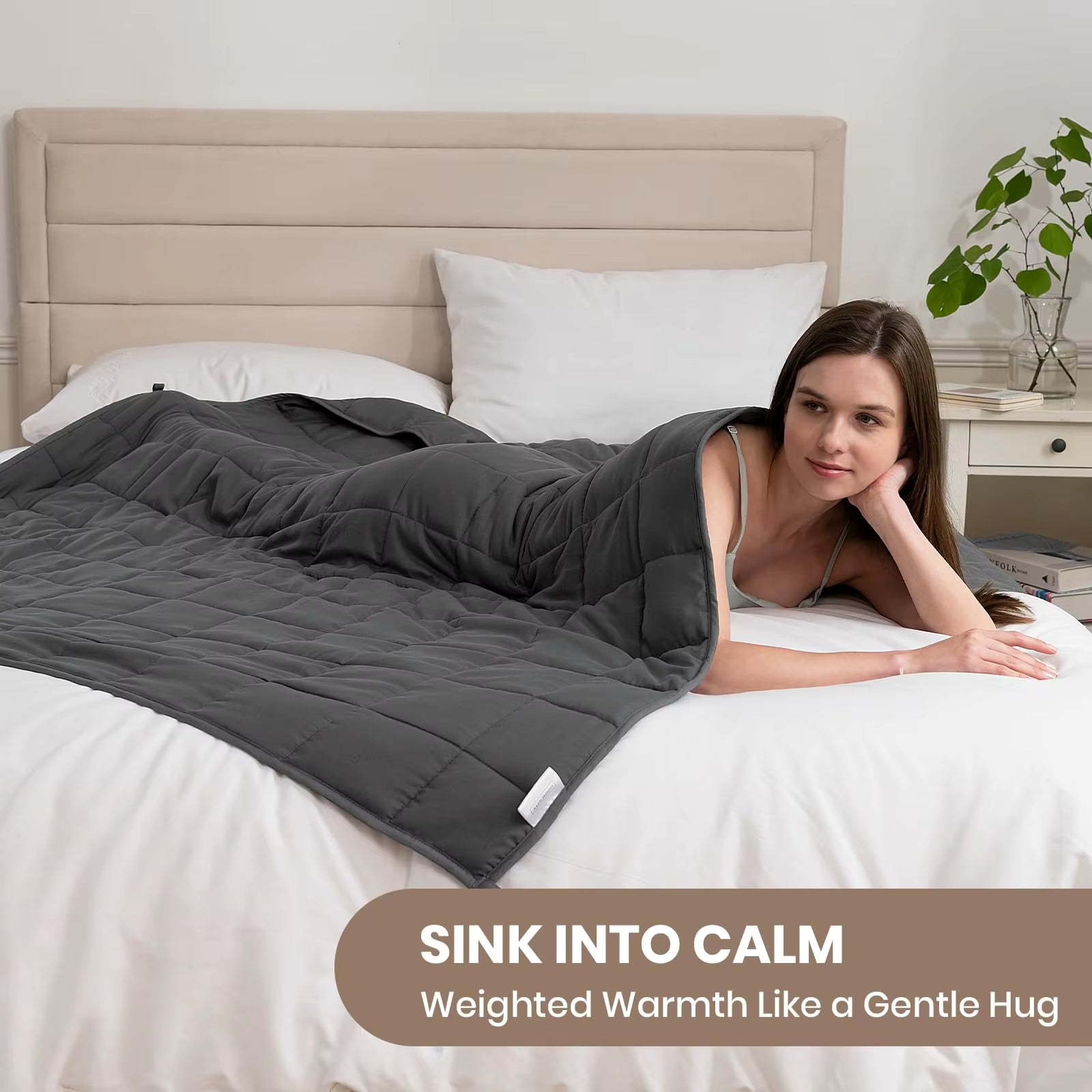 Weight Blanket for Adults, Relaxation Blanket for Sleep Improvement, Ideal for Better Sleep (4-8 Kg)