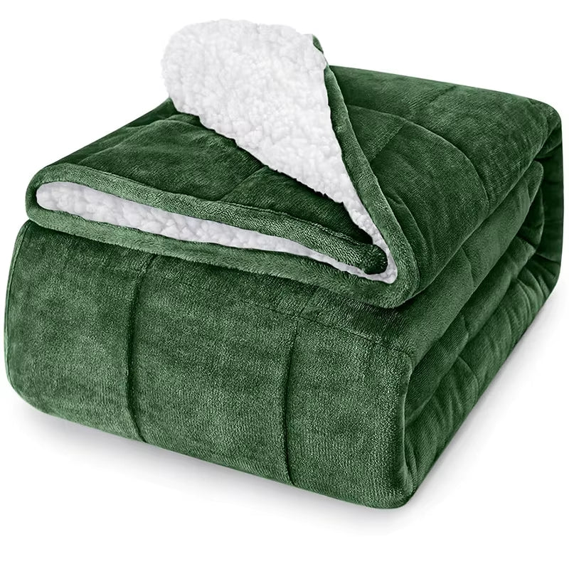 Wish Flannel Weighted Blanket Sleeping Gravity Blanket Cross Border Lamb Plush Heavy Blanket