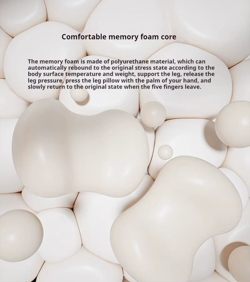 1PC Contoured Leg Knee Pillow for Sleeping,Cooling Memory Foam Leg Pillow for Sciatica,Back Knee Joint Pain,Help Spine Alignment