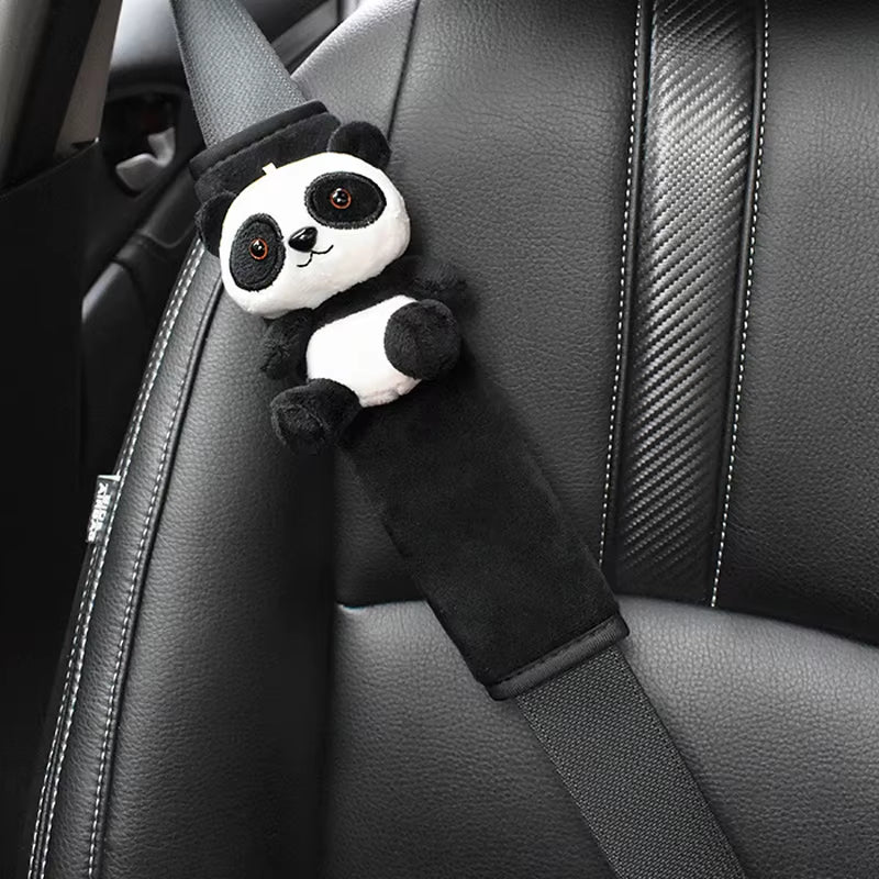1Pc Cute Cartoon Toy Animal Car Seatbelt Cover Seat Belt Harness Cushion Auto Shoulder Strap Protector Pad for Children/ Kids
