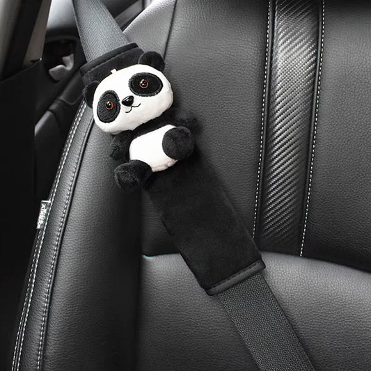 1Pc Cute Cartoon Toy Animal Car Seatbelt Cover Seat Belt Harness Cushion Auto Shoulder Strap Protector Pad for Children/ Kids