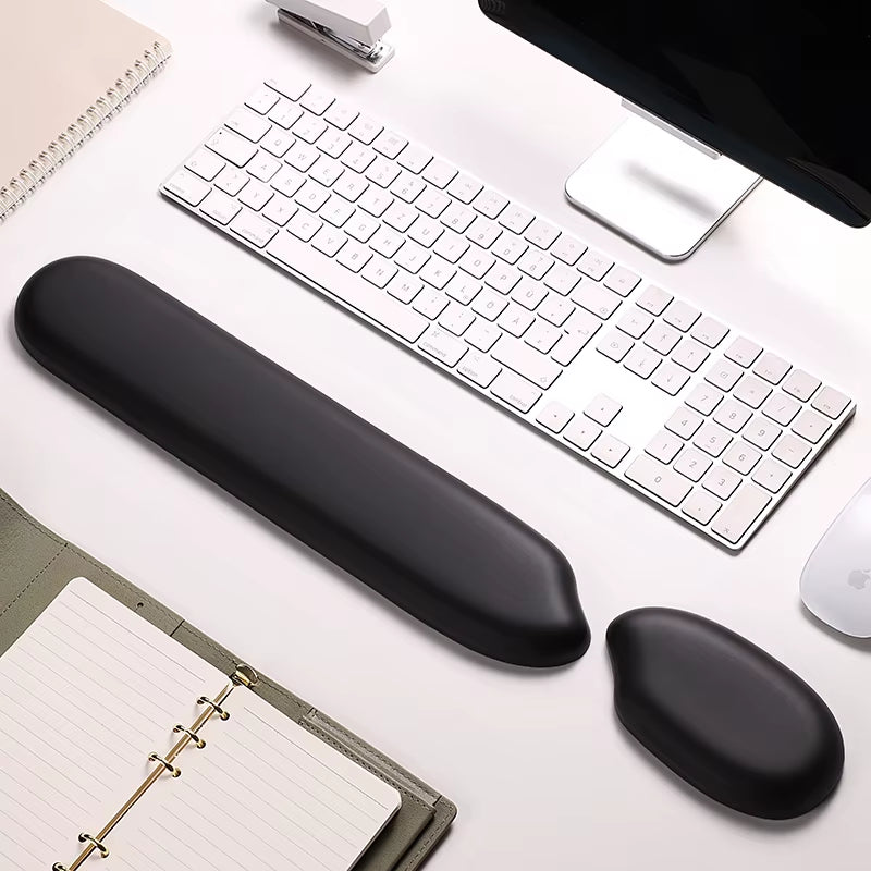 Ergonomics Silicone Wrist Protector Keyboard Hand Rest Soft Touch Office Men and Women Hand Pillow Rice Shaped Mouse Pad
