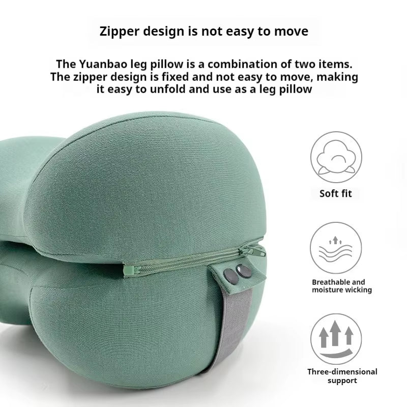 1PC Contoured Leg Knee Pillow for Sleeping,Cooling Memory Foam Leg Pillow for Sciatica,Back Knee Joint Pain,Help Spine Alignment