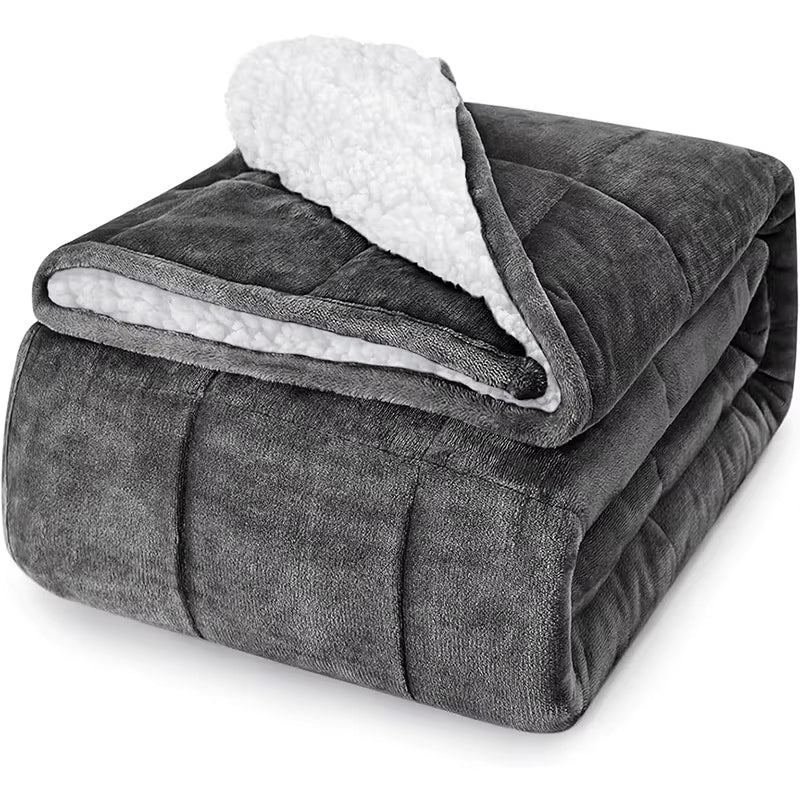 Wish Flannel Weighted Blanket Sleeping Gravity Blanket Cross Border Lamb Plush Heavy Blanket