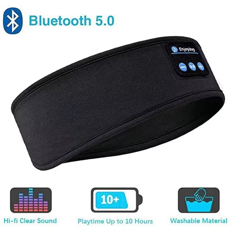 BT Earphones Sports Sleeping Headband Elastic Wireless Headphones Music Eye Mask Wireless Bluetooth Headset Headband