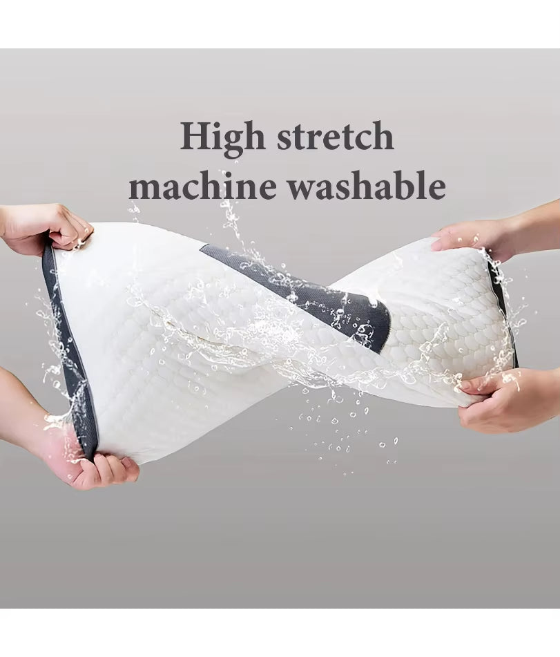 Soft Neck Pillow, Adjustable Ergonomic Orthopedic Contour Support, High Quality Pillow Core, for Sleeping Comfort