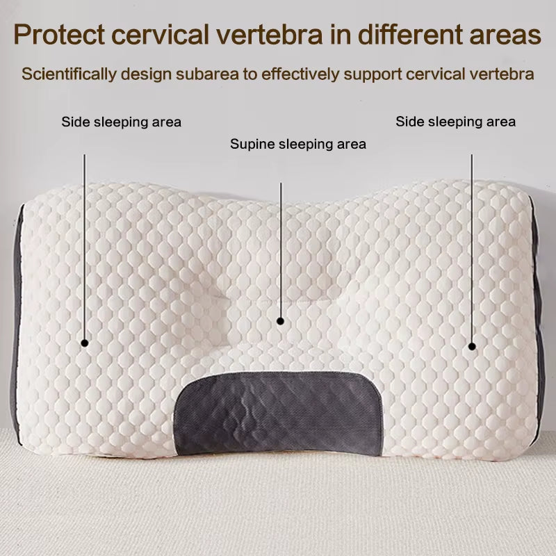 Neck Pillow Help Sleep and Protect the Neck Cervical Orthopedic Household Soybean Fiber SPA Massage Pillow for Sleeping New