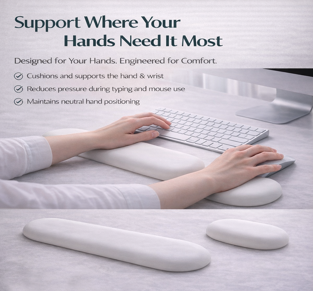 ErgoPalm™ Ergonomic Wrist & Keyboard Rest Set