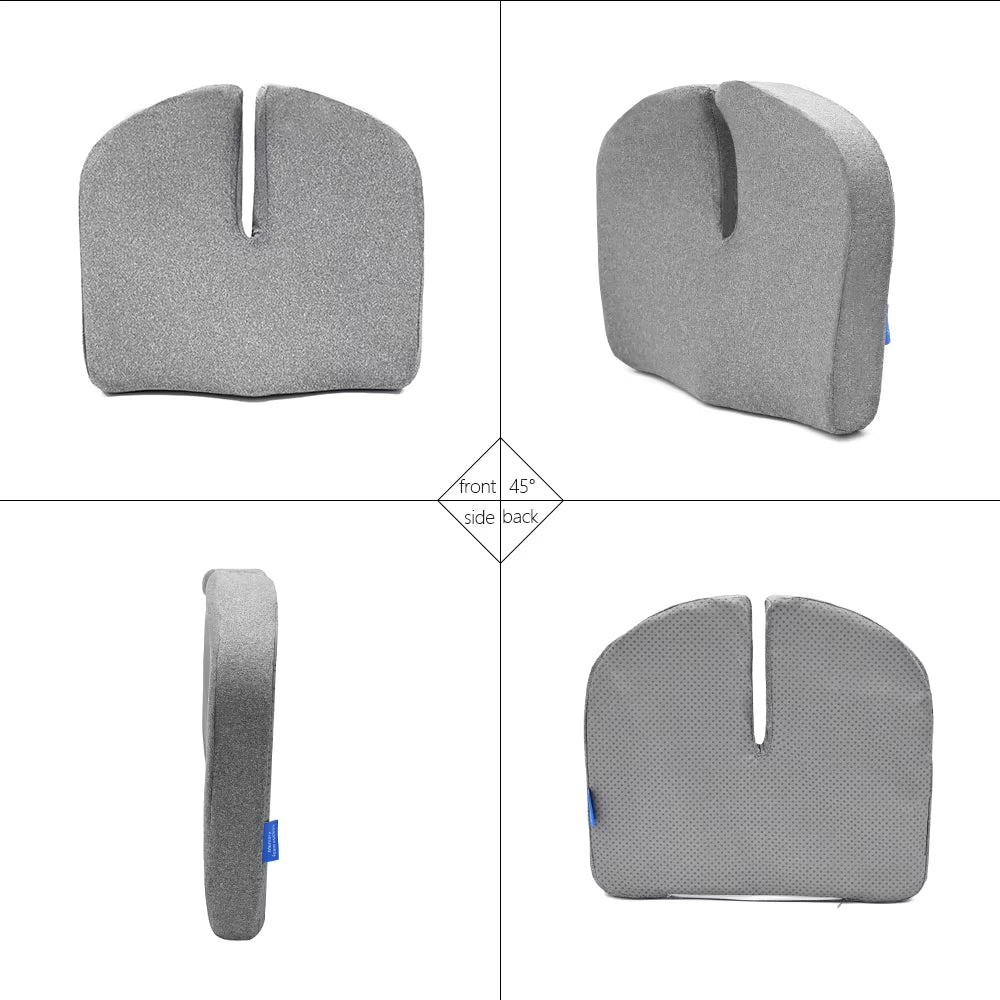 Tailbone Sciatica Back Pain Relief Comfort Office Chair Car Seat Cushion Non-Slip Orthopedic Memory Foam Coccyx Cushion