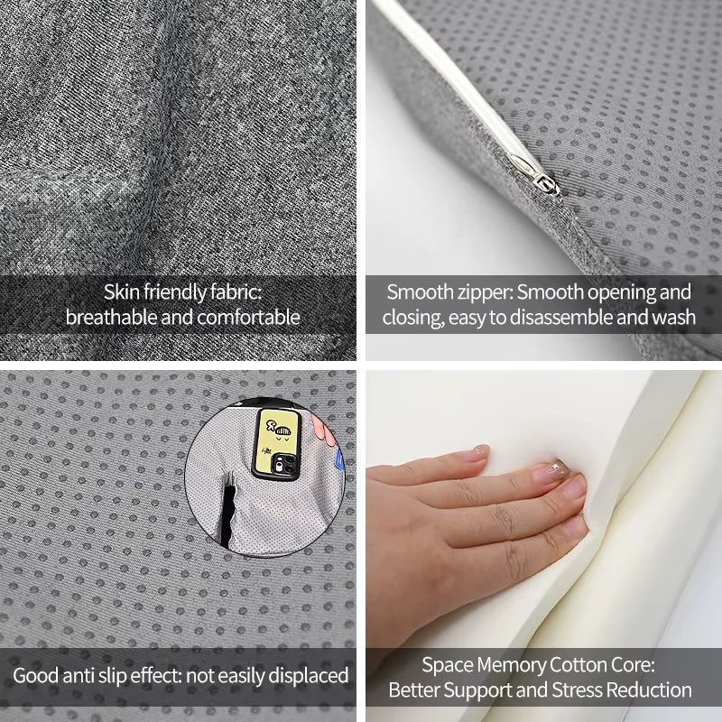 Tailbone Sciatica Back Pain Relief Comfort Office Chair Car Seat Cushion Non-Slip Orthopedic Memory Foam Coccyx Cushion