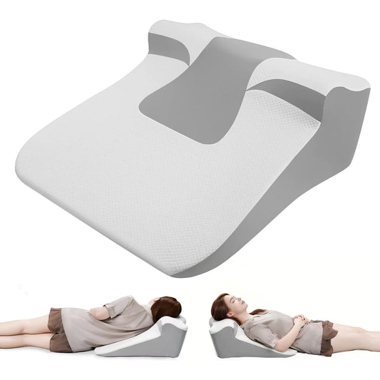 Bed Wedge Pillow for Acid Reflux or Sleeping with New Prone Position Ergonomic Pillow for Reading, Couple'S Lying Pillow