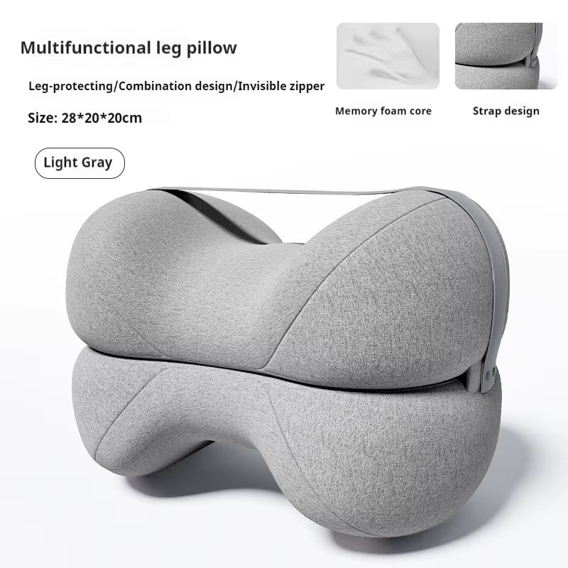 1PC Contoured Leg Knee Pillow for Sleeping,Cooling Memory Foam Leg Pillow for Sciatica,Back Knee Joint Pain,Help Spine Alignment