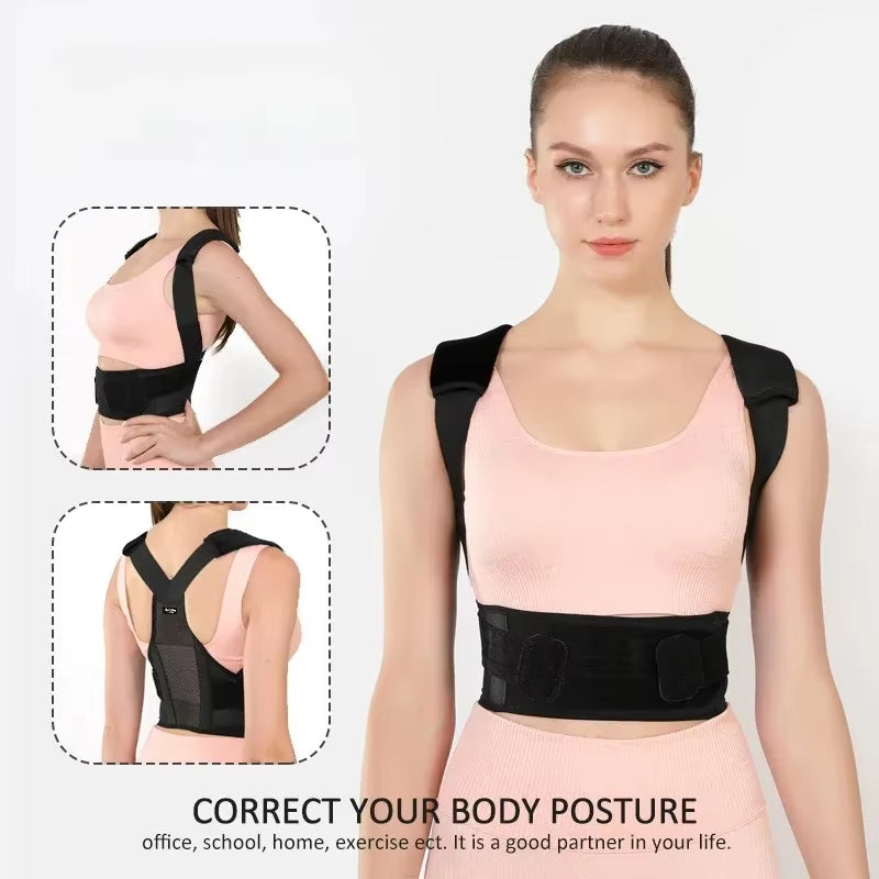 Back Brace Posture Corrector for Women and Men Comfy Shoulder Straightener, Pain Relief: Upper/Lower Back.Support for Scoliosis