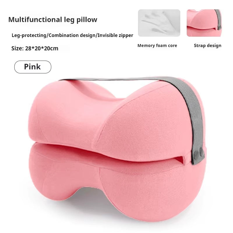 1PC Contoured Leg Knee Pillow for Sleeping,Cooling Memory Foam Leg Pillow for Sciatica,Back Knee Joint Pain,Help Spine Alignment