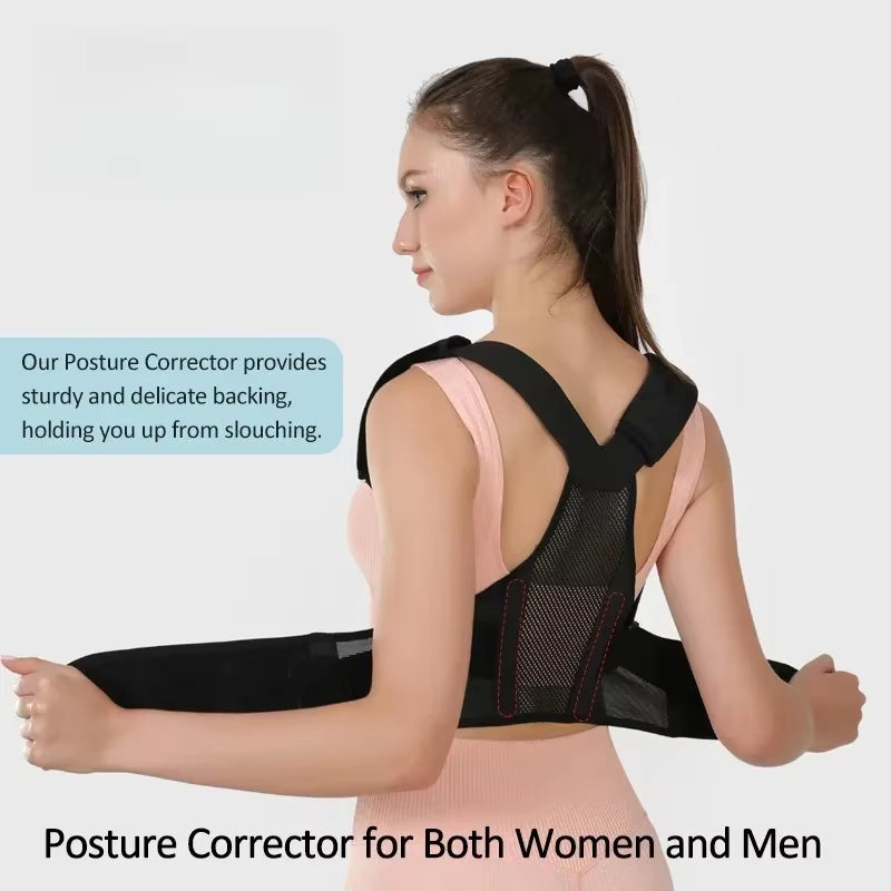 Back Brace Posture Corrector for Women and Men Comfy Shoulder Straightener, Pain Relief: Upper/Lower Back.Support for Scoliosis