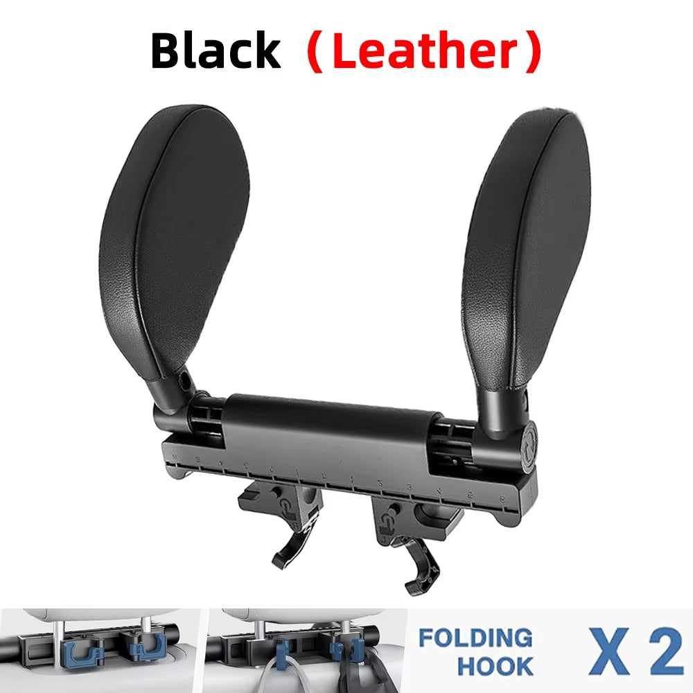 Car Neck Headrest Pillow Cushion Seat Memory Foam Pad Sleep Side Head Telescopic Support on Cervical Spine for Adults Child