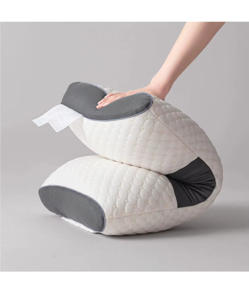 Soft Neck Pillow, Adjustable Ergonomic Orthopedic Contour Support, High Quality Pillow Core, for Sleeping Comfort