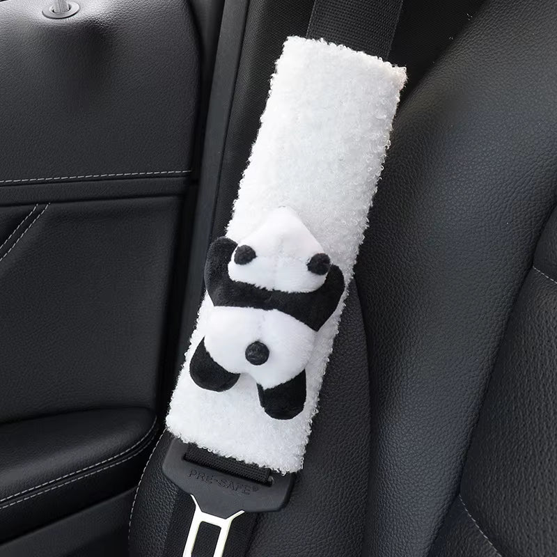 1Pc Cute Cartoon Toy Animal Car Seatbelt Cover Seat Belt Harness Cushion Auto Shoulder Strap Protector Pad for Children/ Kids