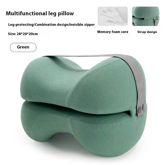 1PC Contoured Leg Knee Pillow for Sleeping,Cooling Memory Foam Leg Pillow for Sciatica,Back Knee Joint Pain,Help Spine Alignment