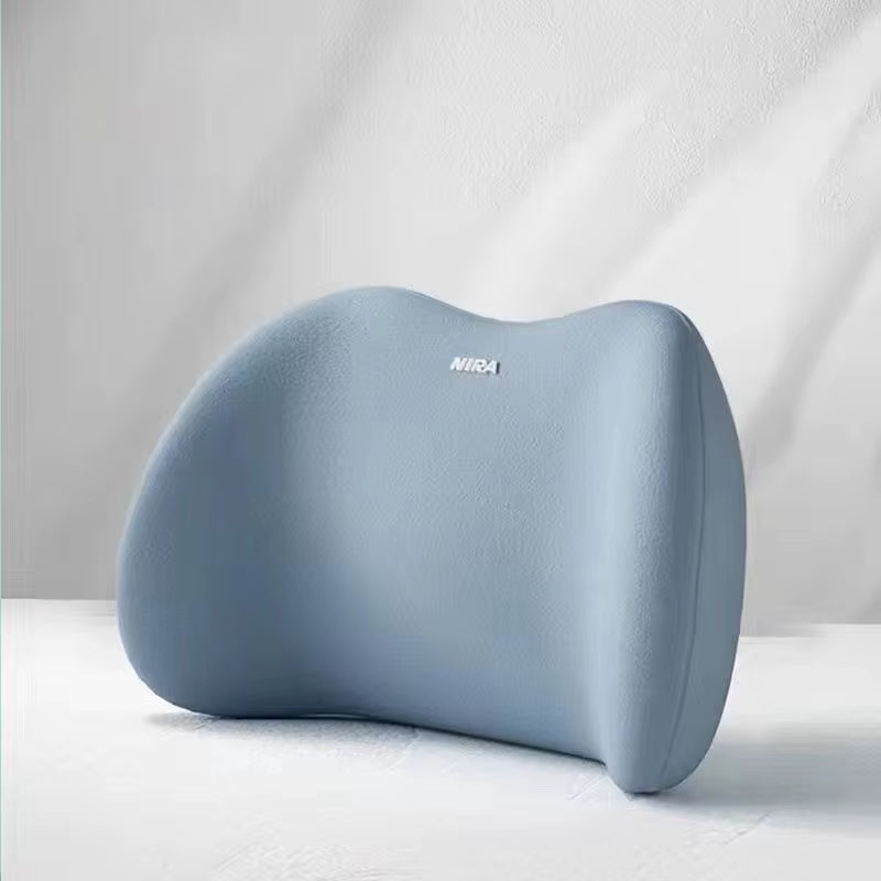 Car Headrest Lumbar Support Memory Foam Vertebral Lumbar Support Car Neck Pillow Back Cushion Office Car Interior Accessories
