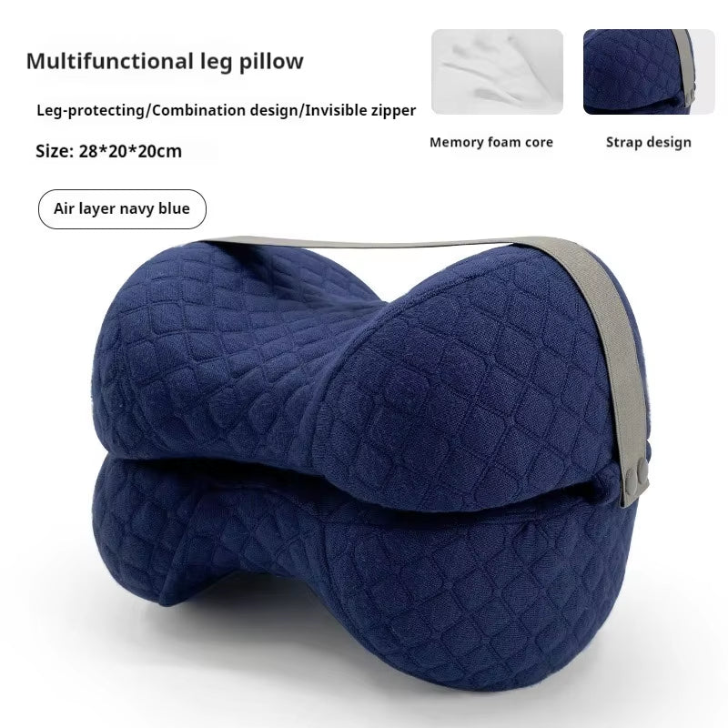 1PC Contoured Leg Knee Pillow for Sleeping,Cooling Memory Foam Leg Pillow for Sciatica,Back Knee Joint Pain,Help Spine Alignment